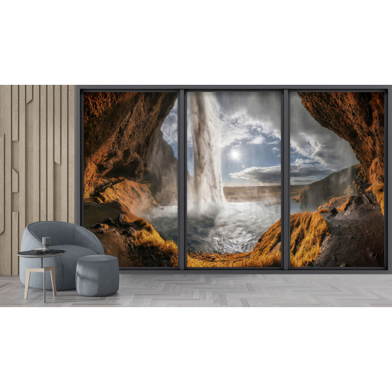 Carta da parati panoramica - Illusione ottica - Cascata