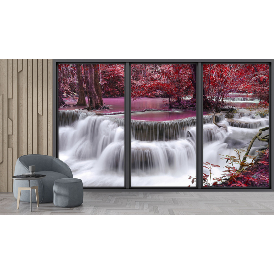 Carta da parati panoramica - Illusione ottica - Cascate