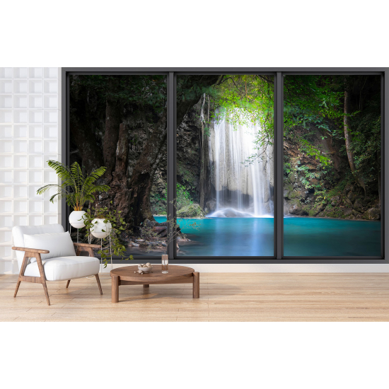 Carta da parati panoramica - Illusione ottica - Cascate
