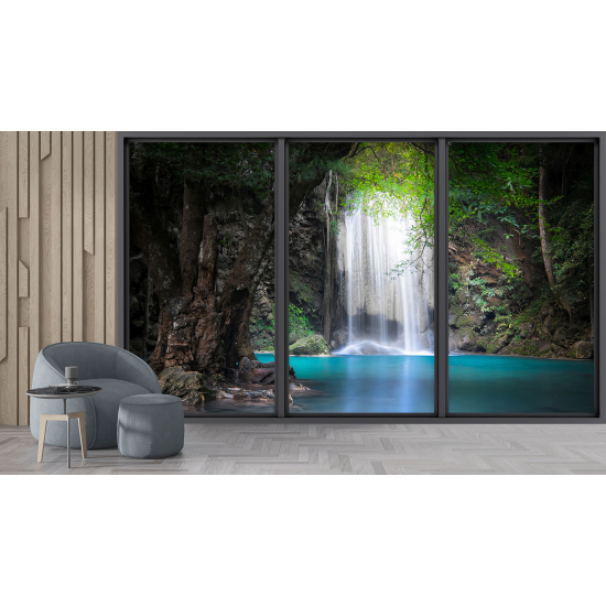 Carta da parati panoramica - Illusione ottica - Cascate