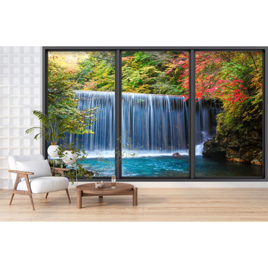 Carta da parati panoramica - Illusione ottica - Cascate