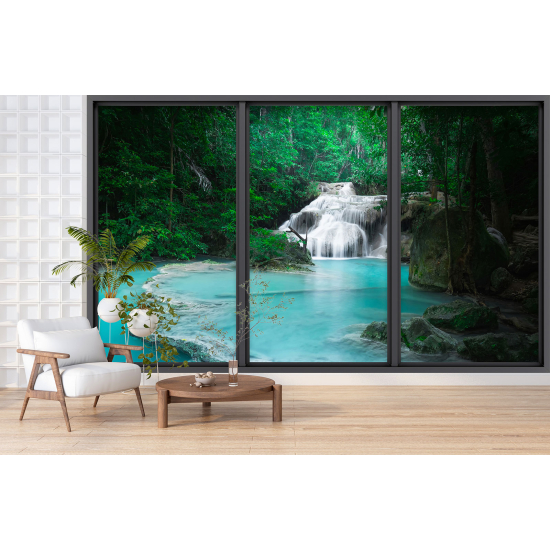 Carta da parati panoramica - Illusione ottica - Cascate