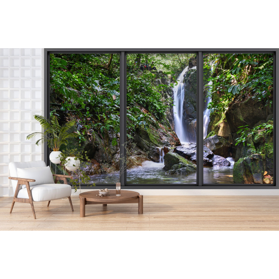 Carta da parati panoramica - Illusione ottica - Cascate