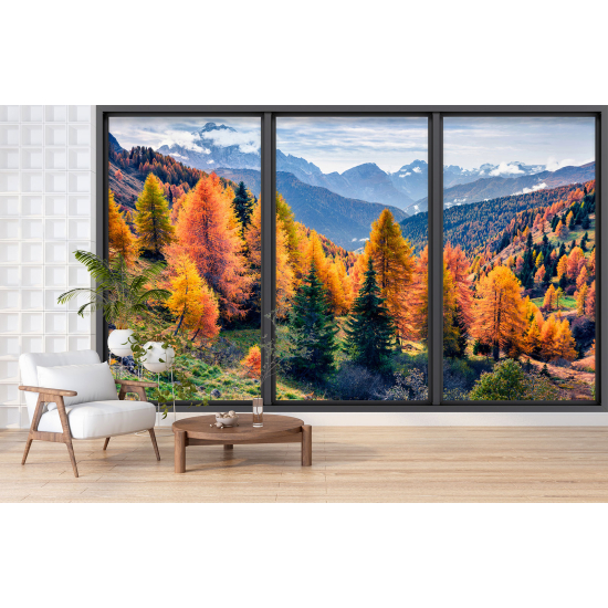 Carta da parati panoramica - Illusione ottica - Foresta