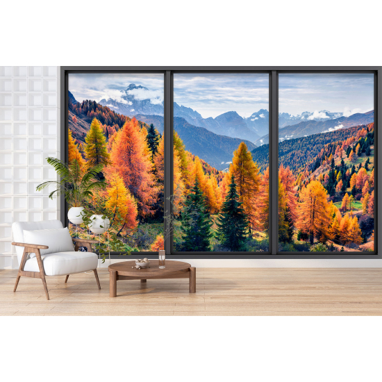 Carta da parati panoramica - Illusione ottica - Foresta