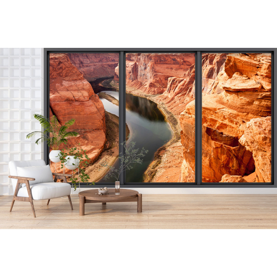 Carta da parati panoramica - Illusione ottica - Grand Canyon