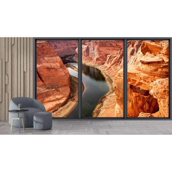 Carta da parati panoramica - Illusione ottica - Grand Canyon