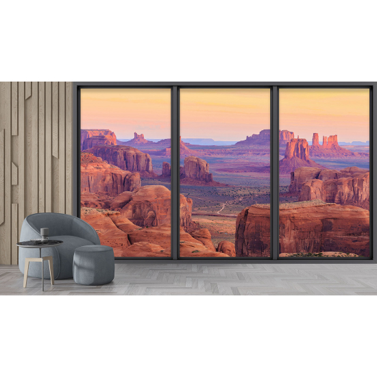 Carta da parati panoramica - Illusione ottica - Grand Canyon