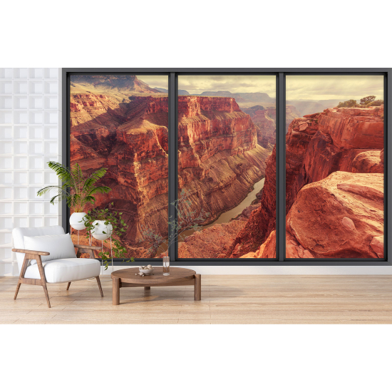 Carta da parati panoramica - Illusione ottica - Grand Canyon