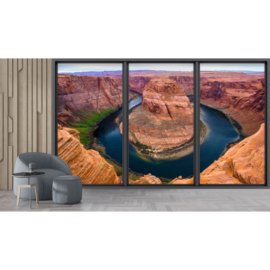 Carta da parati panoramica - Illusione ottica - Grand Canyon