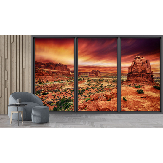 Carta da parati panoramica - Illusione ottica - Grand Canyon