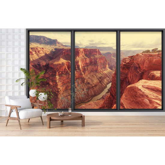 Carta da parati panoramica - Illusione ottica - Grand Canyon