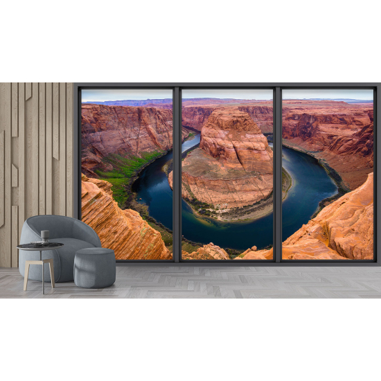Carta da parati panoramica - Illusione ottica - Grand Canyon