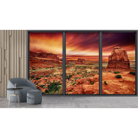 Carta da parati panoramica - Illusione ottica - Grand Canyon
