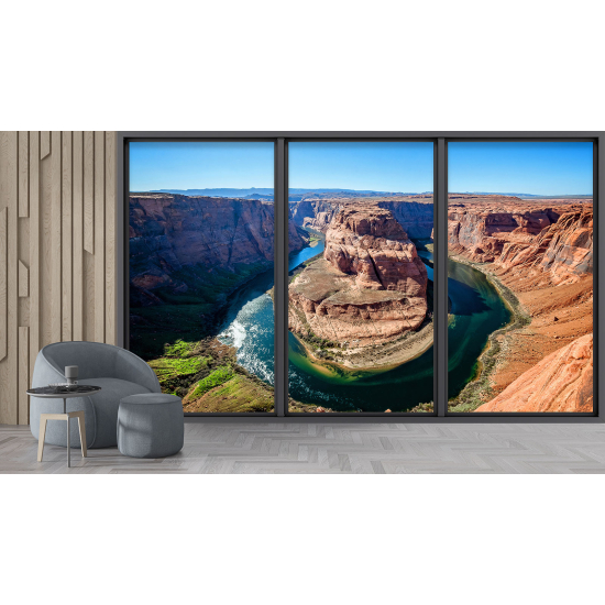 Carta da parati panoramica - Illusione ottica - Grand Canyon