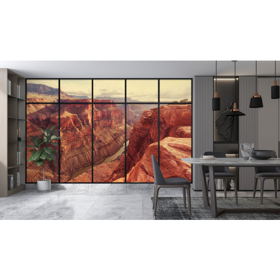 Carta da parati panoramica - Illusione ottica - Grand Canyon