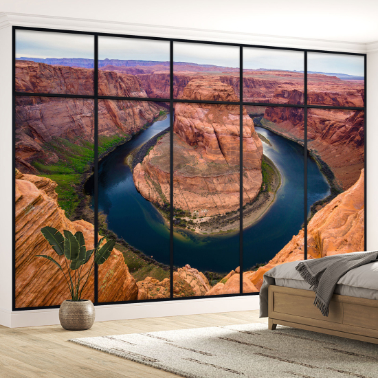 Carta da parati panoramica - Illusione ottica - Grand Canyon