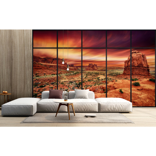 Carta da parati panoramica - Illusione ottica - Grand Canyon