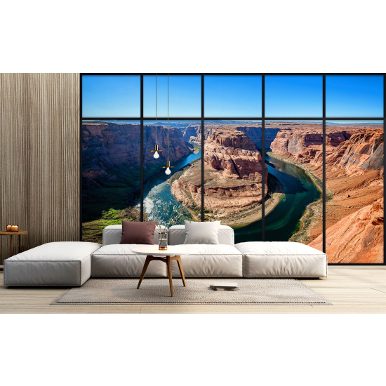 Carta da parati panoramica - Illusione ottica - Grand Canyon