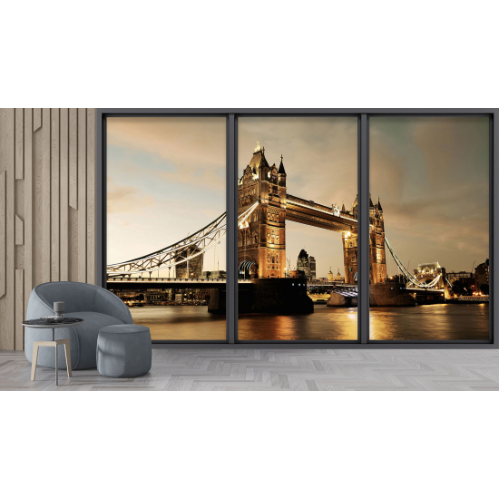Carta da parati panoramica - Illusione ottica - Londra