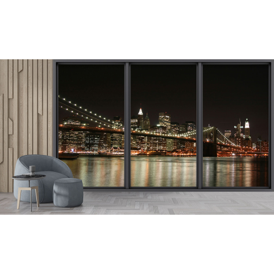 Carta da parati panoramica - Illusione ottica - New York