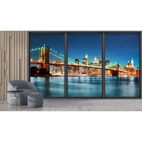 Carta da parati panoramica - Illusione ottica - New York