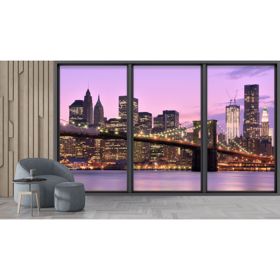 Carta da parati panoramica - Illusione ottica - New York