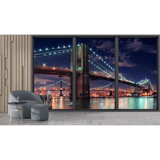 Carta da parati panoramica - Illusione ottica - New York