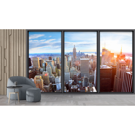Carta da parati panoramica - Illusione ottica - New York