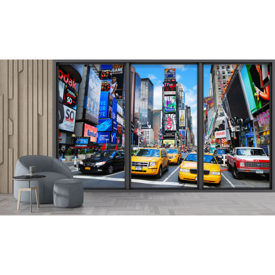 Carta da parati panoramica - Illusione ottica - New York
