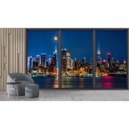 Carta da parati panoramica - Illusione ottica - New York