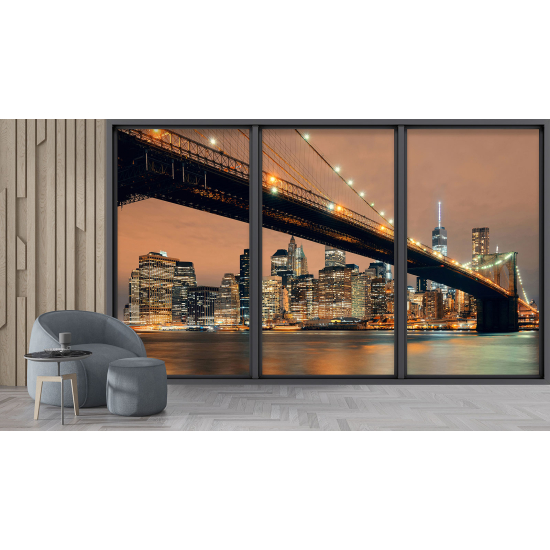 Carta da parati panoramica - Illusione ottica - New York