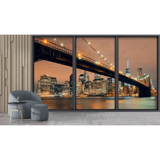 Carta da parati panoramica - Illusione ottica - New York