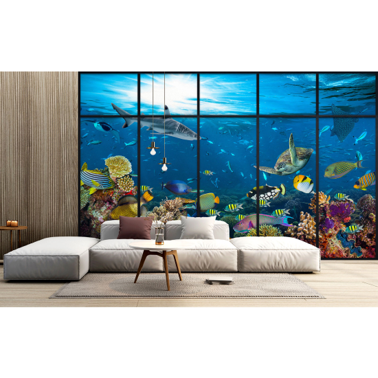 Carta da parati panoramica - Illusione ottica - Oceano