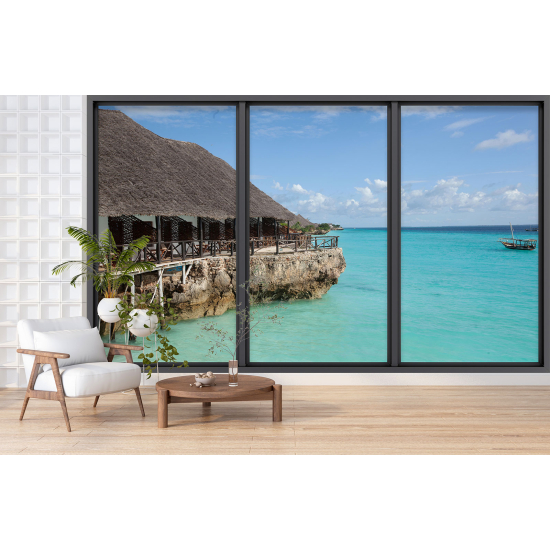 Carta da parati panoramica - Illusione ottica - Paradisiaco
