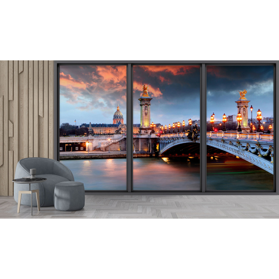 Carta da parati panoramica - Illusione ottica - Parigi