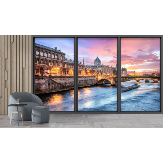 Carta da parati panoramica - Illusione ottica - Parigi