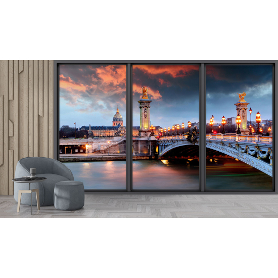 Carta da parati panoramica - Illusione ottica - Parigi
