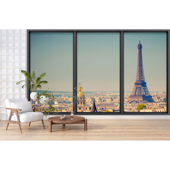 Carta da parati panoramica - Illusione ottica - Parigi Torre Eiffel