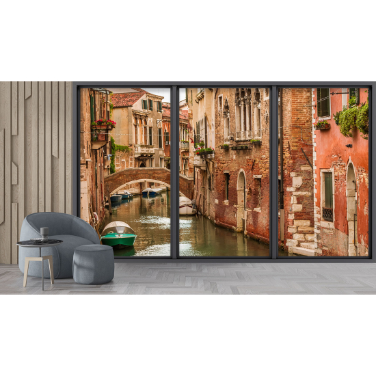 Carta da parati panoramica - Illusione ottica - Venezia