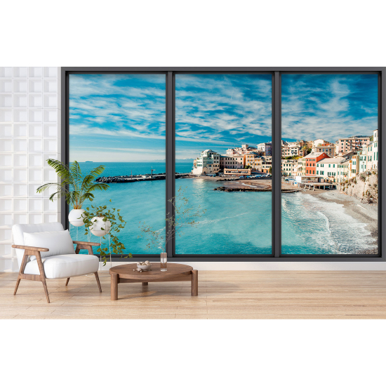 Carta da parati panoramica - Illusione ottica - Vista mare