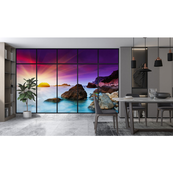 Carta da parati panoramica - Illusione ottica - Vista mare