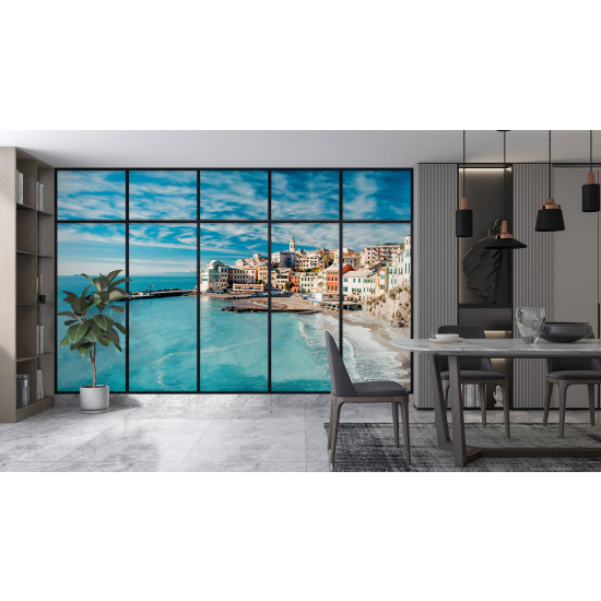 Carta da parati panoramica - Illusione ottica - Vista mare