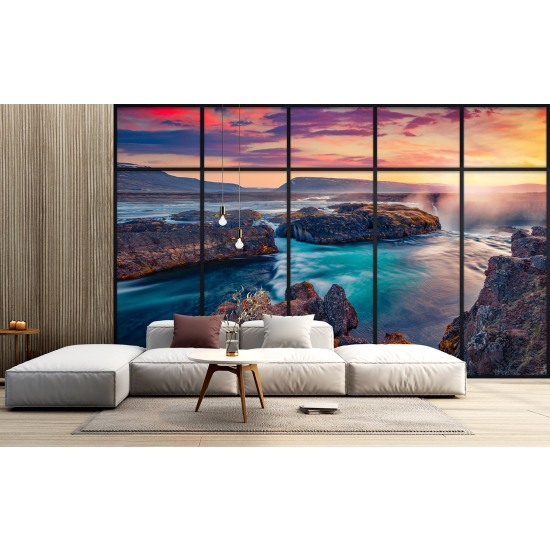 Carta da parati panoramica - Illusione ottica - Vista mare