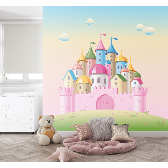 Carta da parati panoramica per bambini - Castello Incantato