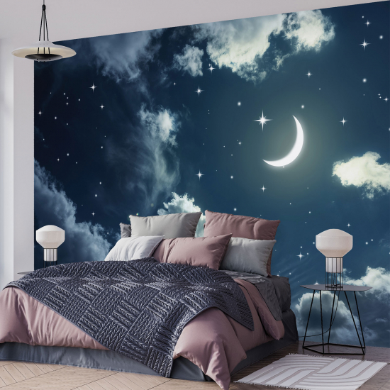 Carta da parati panoramica per bambini - Cielo notturno