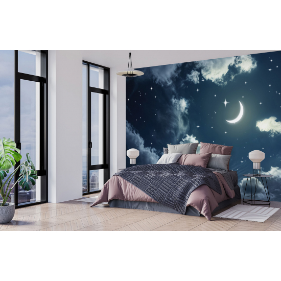 Carta da parati panoramica per bambini - Cielo notturno