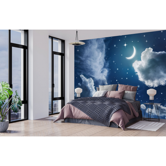 Carta da parati panoramica per bambini - Cielo notturno
