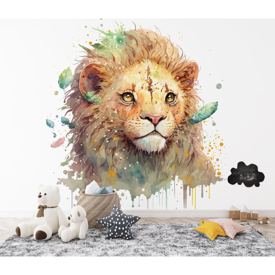 Carta da parati panoramica per bambini - Cucciolo di leone