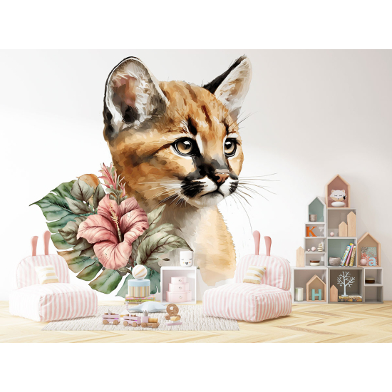 Carta da parati panoramica per bambini - Cucciolo di Puma